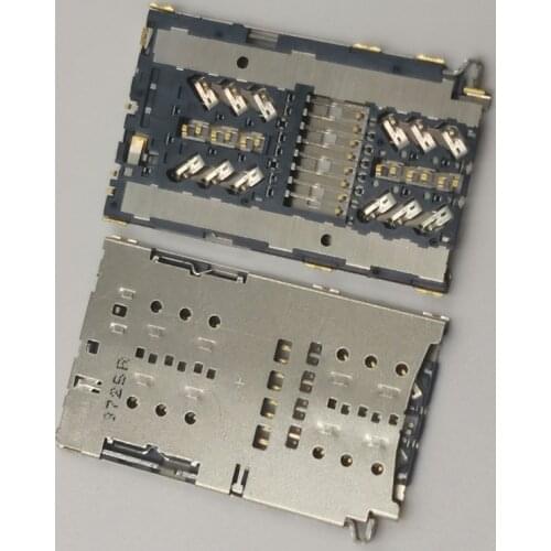 1Pcs Reader Sim Card Socket For Samsung Galaxy A3 A5 A7 A320 A520 W2019 A720 Note 7 Note7 N930 N9300 Slot Tray Holder Connector