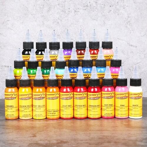 Tattoo Artist Ink Set 16 Pack Tattoo & Body Art Permanent Microblading Tattoo Pigment