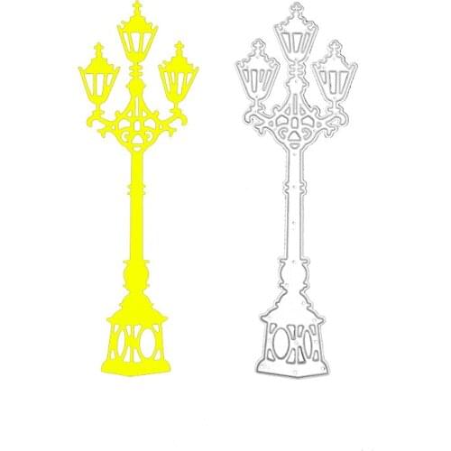 Julyarts Street Lamp Die Cut Dies Scrapbook Cutting Knife for DIY Scrapbook Cutting Die Paper Cards Embossed Decorative Craft