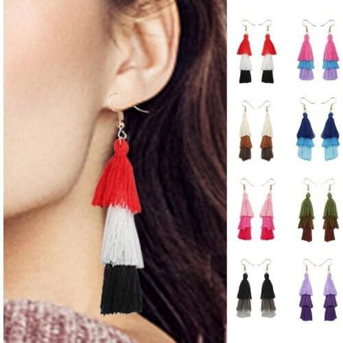 New Style womens Earrings Rhinestone Tassel Dangle Earrings Hot Selling Jewelry Dinner Wedding Jewelry Accessories