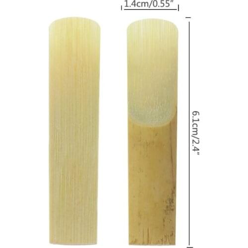 10pcs Bb Soprano Saxophone Reed Strength 2.5 Bamboo Sax Woodwind Instrument Part