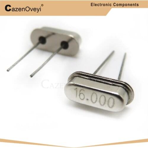 10pcs/lot hc-49s 16MHz Oscillator quartz resonator HC49S 49S 16M 16.000mhz DIP-2 crystal In Stock