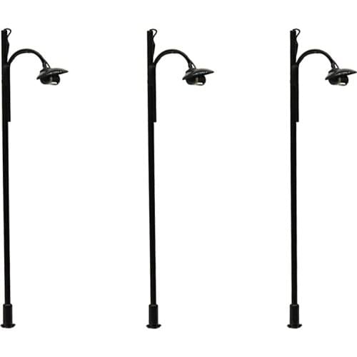 10pcs Scale Model light Single-head Bulb Lamp Model Railway Layout Miniature Garden lighting for Diorama Height 7.3cm