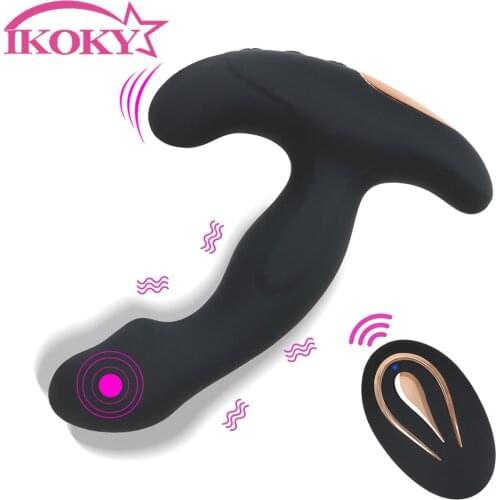 12 Frequency Vibration Anal Plugs VibratorMale Prostate Massager Silicone Wireless USB Recharge Dildo Stimulator Gay Sex Toys