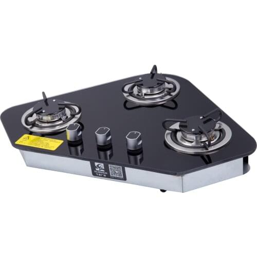 Boat RV Caravan 3 Burner LPG Gas Stove Hob With Tempered Glass 610*460*70mm GR-B005