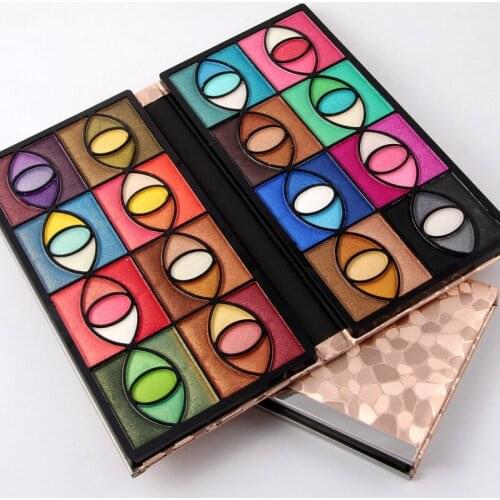50pcs Miss Rose Matte Shimmer Eyeshadow Makeup Set Texture Scrub Long-Lasting Eye Cosmetic Tool DHL