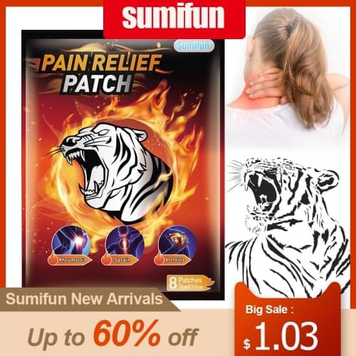 8Pcs/Bag Tiger Balm Analgesic Patch Rheumatoid Arthritis Knee Lumbar Shoulder Muscle Joints Powerful Pain Relief Medical Plaster