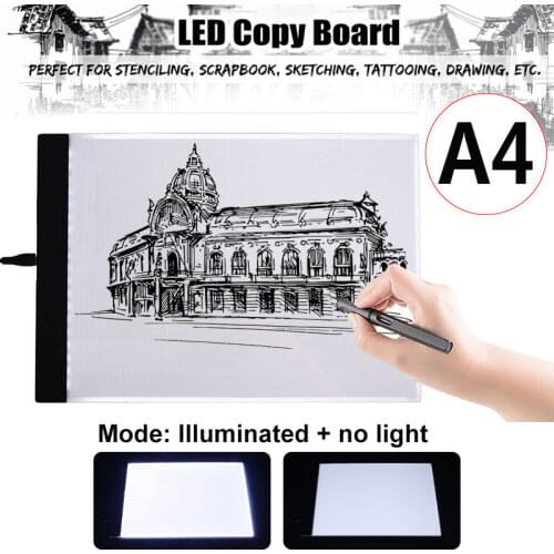 A4/A5 LED Writing Digital Drawing Tablet Graphic Tablets LED Light Box Pad Electronic USB Tracing Art Copy Board No Dimming