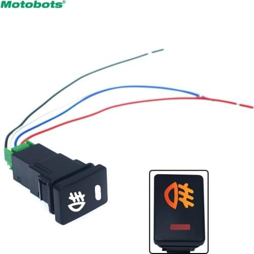 MOTOBOTS Car 12V Fog Light 5Pin Switch On-Off Button with Cable For Toyota Camry Corolla Work Light Switch Wire #CA6136