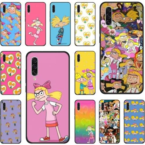 Hey Arnold lovely phone case for Samsung galaxy S note 7 8 9 10 20 fe edge A 6 10 20 30 50 51 70 lite plus Soft Silicone Funda