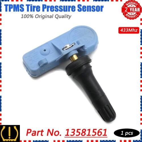 XUAN 1 PCS Tire Pressure Monitor Sensor TPMS For Opel Buick Enclave Cadillac CTS SRX XTS Escalade GMC Acadia 433MHZ 13581561