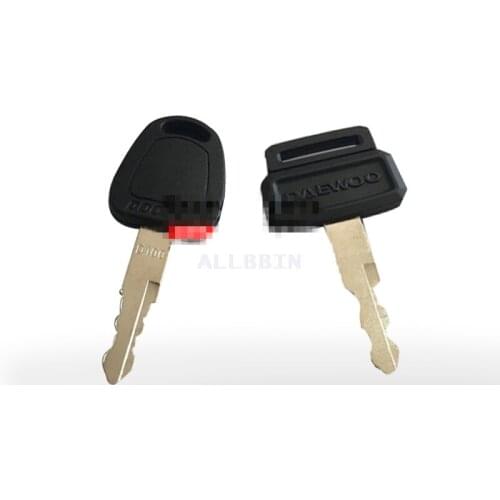 For Doosan Daewoo DH55 60 Excavator Key ignition key start key door key lock cylinder Excavator Accessories