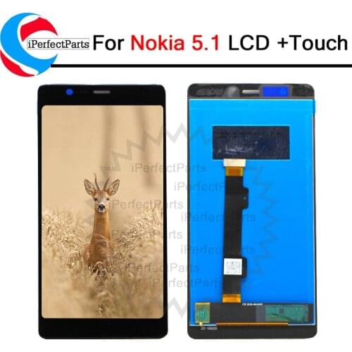 For Nokia 5.1 LCD Display 5.5'' Touch Screen Digitizer Sensor Panel Assembly Replacement Parts For Nokia 5.1 LCD screen