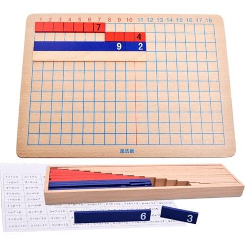 Montessori Addition Subtraction Strip Board Math Toys For Early Childhood Educational Preschool Kids Math Toys