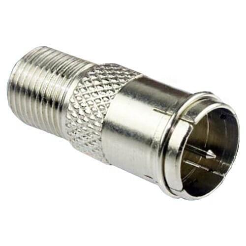 Inch in-line F Head F Male to F Female Quick Insert Revolving Adapter Connector for Cable TV Top Box Video Signal Transmission