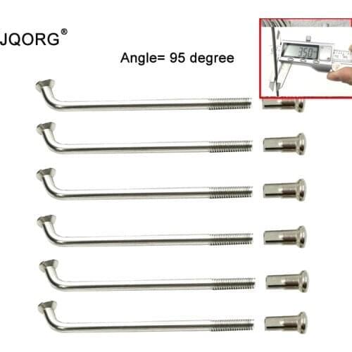 JQORG Motorcycle Spokes 40 Pieces A Lot 9G 3.5mm 304 Stainless Steel Material Electric Motorcycle Spokes For Motor Wheel