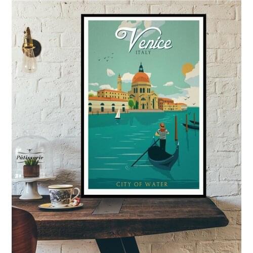 Canvas Painting Posters And Prints Wall Art Picture Europe World City Tour Travel Scenery Vintage Decoration Home Decor Quadro