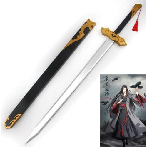 Chinese Wooden Sword the Founder of Diabolism Wei Wuxian Comic Props Wooden Props MO DAO ZU SHI