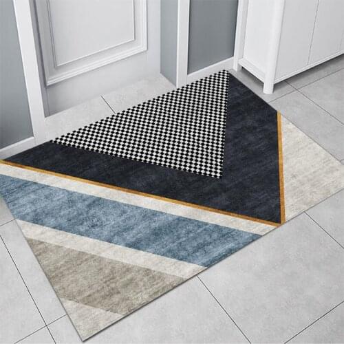 Minimalist Door Entrance Carpets Living Room Bedroom Bedside Kitchen Bathroom Non-slip Floor Mats Carpet Door Rugs