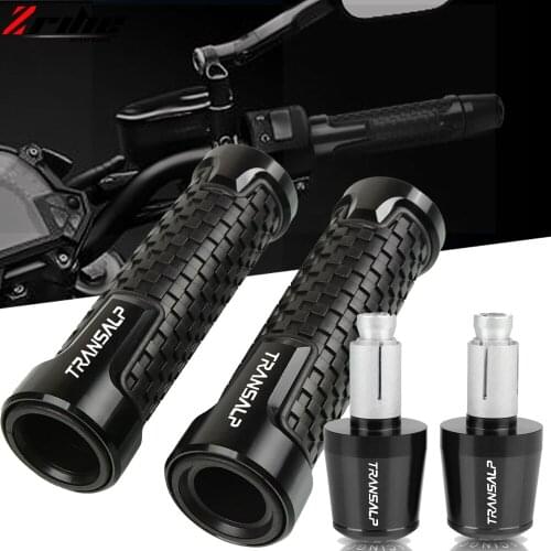 Motorcycle 7/8" 22mm Handle Grips Ends Racing Handlebar For Honda TRANSALP 600 650 700 XL700V Transalp ABS XL 650 V1-V7 XL650V