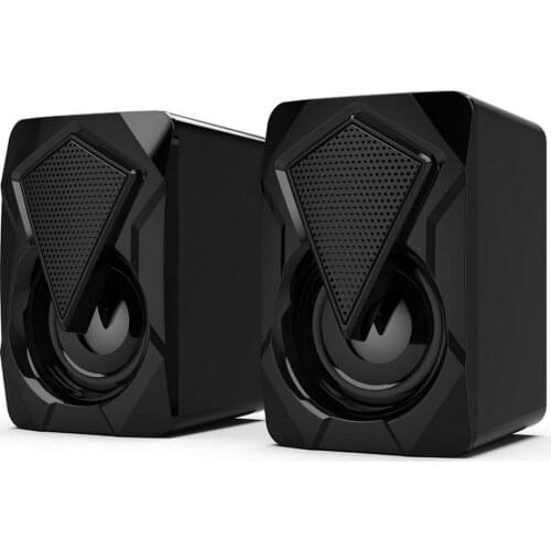 X2 Multimedia Desktop Computer Audio Home Desktop RGB Colorful USB Speaker Wired Subwoofer Push-button Smart Speaker