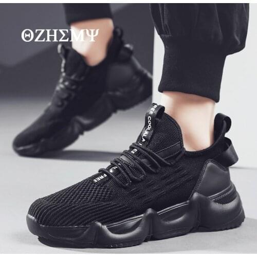 Cold adhesive MD sole 39-46 cross border mens shoes standard with video woven breathable sports shoes