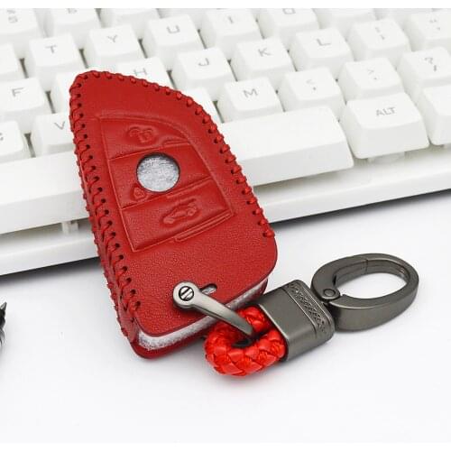2018 New Leather Car Key Case Cover Shell For BMW 2/7 Series X1 X2 X5 X6 F45 F46 MPV F15 F85 X5M F16 F86 X6M Car Keychain Holder