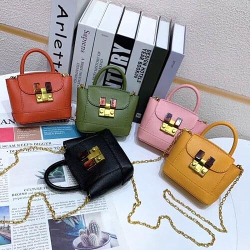 Pure Color Ladies Shoulder Bag 2020 Autumn New Mini Bucket Bags Female Metal Buckle Fashion Hand Shoulder Bag Retro Diagonal Bag