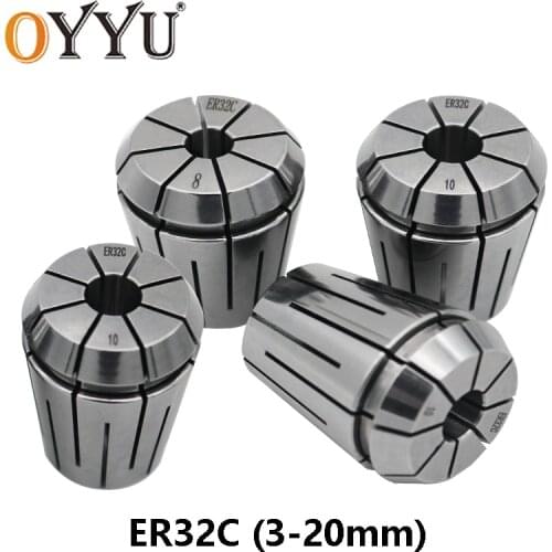 OYYU ERC ER32 ER32C 3 4 5 6 7 8 9 10 11 12 13 14 15 16 17 18 19 20mm Mechanical Water Stop Collet High Precision Spring Chuck