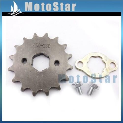 428 16 Tooth 20mm Front Chain Sprocket Gear For 50cc 70cc 90cc 110cc 125cc 140cc 150cc 160cc Engine ATV Quad Pit Dirt Trail Bike