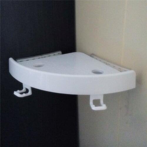 Punch-free kitchen and bathroom triangle shelf, bathroom seamless storage rack