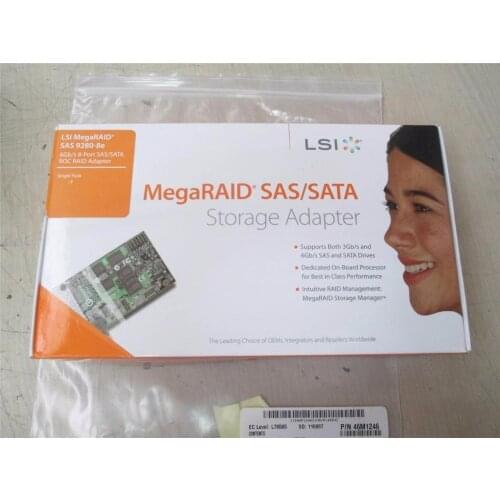 LSI MegaRAID SAS 9280-8e LSI00205 6Gb/s 8-Port External Raid Controller Card