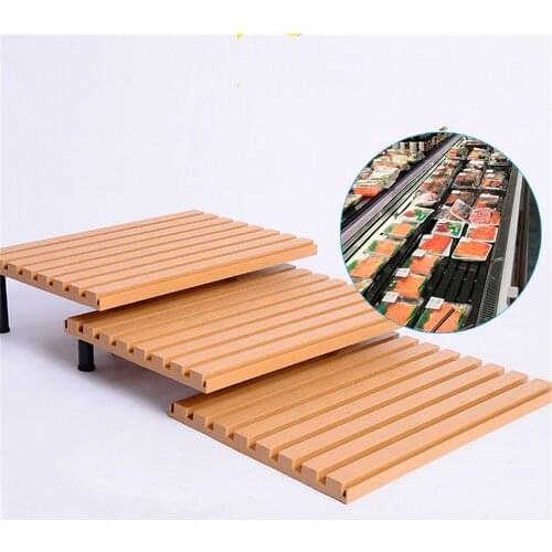 Freezer Shelf Bottom Filler Mat Shelf Storage Accessories Bracket Plate Supermarket Freezer Plastic Pad Merchadise Divider Rack