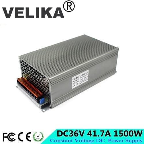 Professional DC Power Supply Switching 36V 41.7A 1500W Driver Transformers 110V 220V AC to DC36V USP for CNC CCTV Motor Stepper