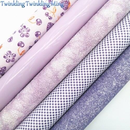 Purple Chunky Glitter Canvas Sheet, 8"x11" Glitter Sheets, Faux Leather Sheet, Chunky Glitter Hair Bow & Earring Fabric XM009