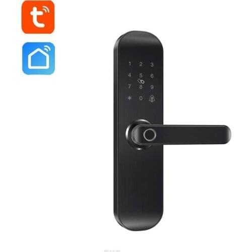 Tuya Wifi Smart Fingerprint Door Lock RFID Card Password Unlock Mobile App Remote Control to use with Tuya Home Family Assistant
