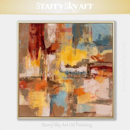 Top Artist Hand-painted High Quality Abstract Oil Painting on Canvas Fresh Design Fine Art Thick Oil Paint Abstract Oil Painting