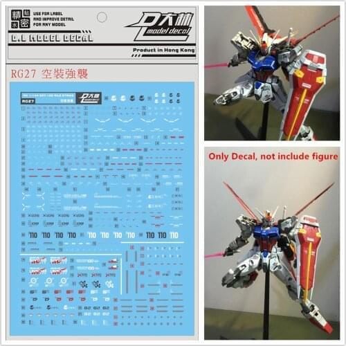 D.L high quality Decal water paste RG27 For Bandai RG 1/144 GAT-X105 Strike Gundam Aile DL141