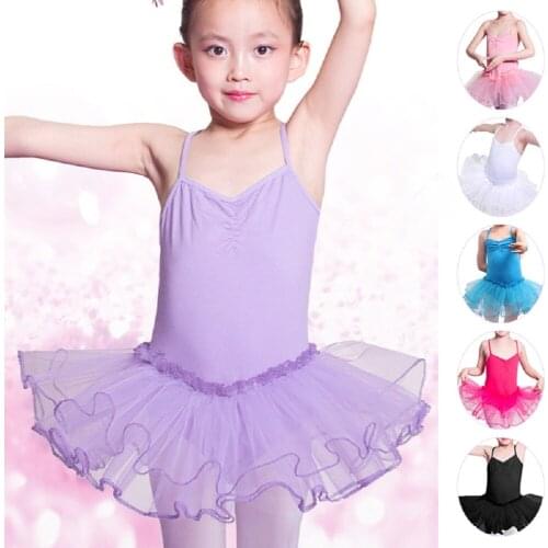 Girls' Ballet Dance Performance Skirt Tight-Fitting Tank Top Short Skirt Holiday Party Photography 3-12 Years Old