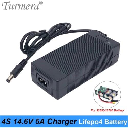 14.6V 5A LiFePO4 charger 4Series 12.8V 5A Lifepo4 battery charger 14.4V battery smart charger For 12.8V LiFePO4 Battery Turmera
