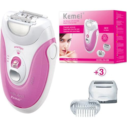 Original 3in1 cord women facial epilator electric female body hair removal bikini underarms depilatory legs hair remover