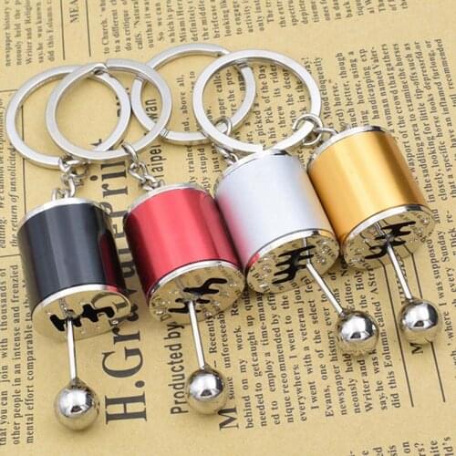 1pc Metal 5 Colors Creative Car 6 Speed Gear Pendant Keyring Shift Racing Tuning Model Keychain Novelty Keyring
