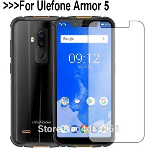 2pcs Front Protect Safety 2.5D Tempered Glass For Ulefone Armor 5 Screen Protector Film On The For Armor5 9H Protective Glass