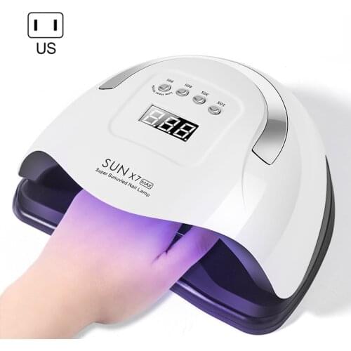 220W LED Nail Dryer Machine Four-speed Intelligent Nails Lamp Induction Portable Lamp For Drying UV Nails Gel Polish Tools