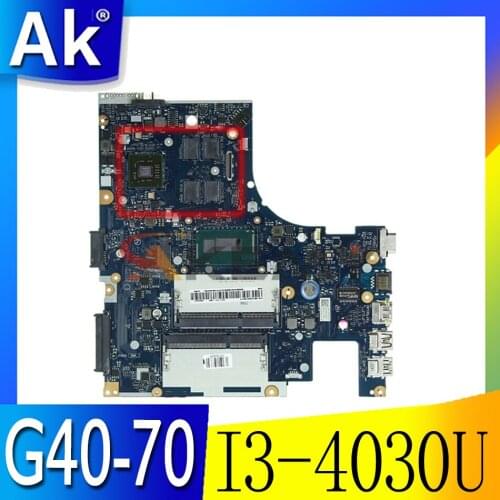 Akemy ACLU1 ACLU2 NM-A271 For Lenovo Ideapad G40-70 Laptop Motherboard 14 inch DDR3L SR1EN I3-4030U CPU R5 M230 2GB