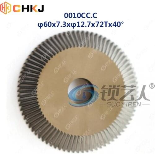 CHKJ 0010CC 60x7.3x12.7x72T For Wenxing 233,100,283,217,JZ-300,283-D,232 Face Milling Cutter Key Cutting Machines Locksmith Tool
