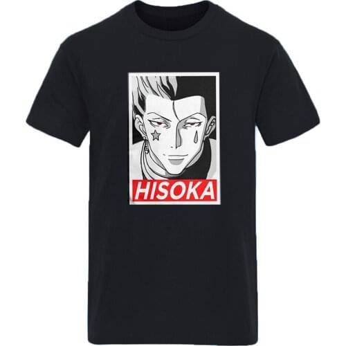HYSKOA HunterXHunter Mens T-shirts Short Sleeve Brand Clothing Anime Tops Casual Leisure Tees New Arrival Graphic Camisetas