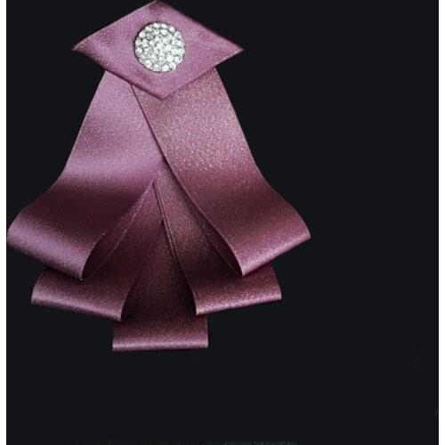 Mens Bow Tie for British Wedding Business Banquet Groom Suit Shirt Womens Dress Accessories Crystal Bowtie (With Gift Corsage )