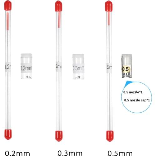 0.2mm/0.3mm/0.5mm Airbrush Nozzle Needle Cap Replacement Spray Gun Parts Spraying Paint Tool Body Brushwork Make up Accessories