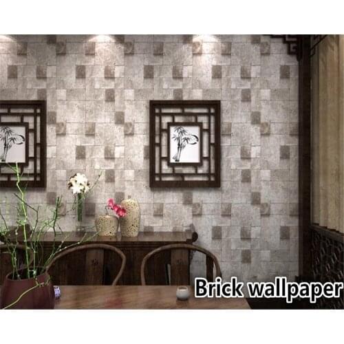 Beibehang Wall wallpaper 3 d home decor vintage brick wallpaper paper living room TV background hotel teahouse papel de parede